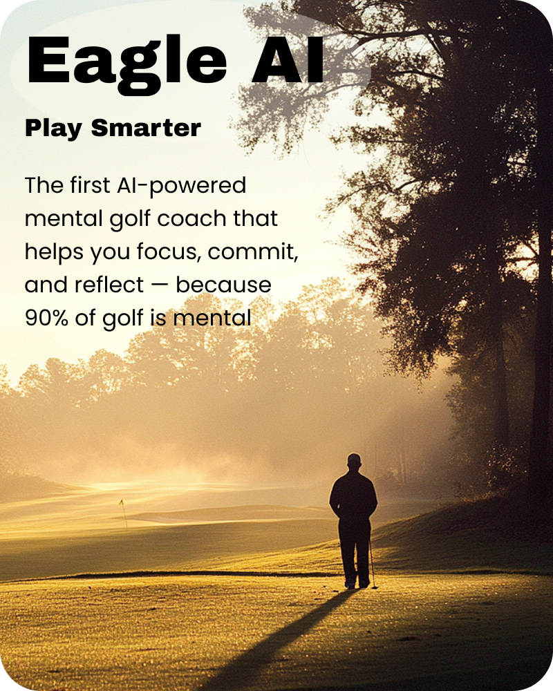 Eagle AI Golf Hero with Logo and Text